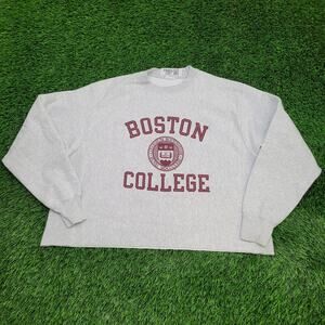 Vintage Boston College Sweatshirt XL 26x23 Reverse-Weave Y2K